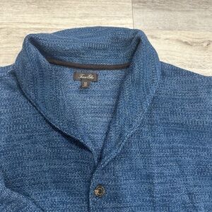 Tasso Elba Textured Blue Sweater
